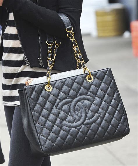 chanel classic black caviar grand shopping tote|CHANEL Pre.